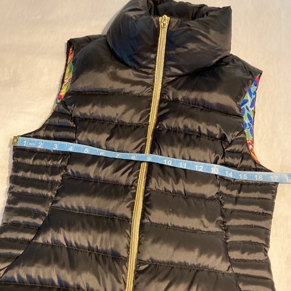 Lilly Pulitzer packable down vest small black - Picture 13 of 16